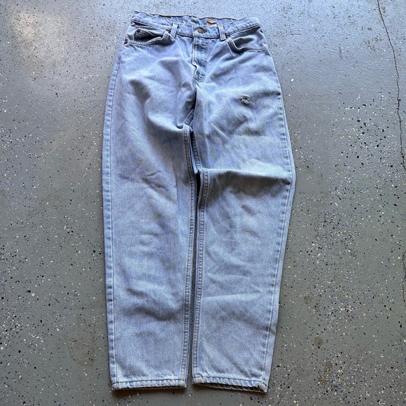 Levis 1056R Light Wash High Waist Straight Leg Denim Jeans Vintage USA W 30 - Picture 4 of 7